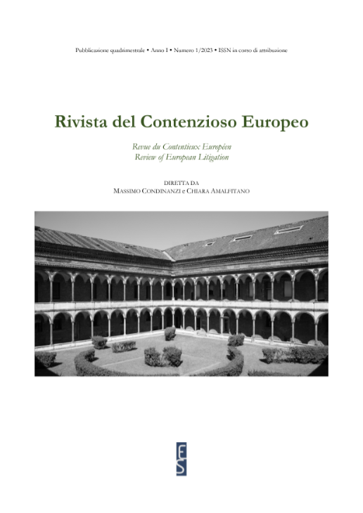 Archivio Rivista del Contenzioso Europeo